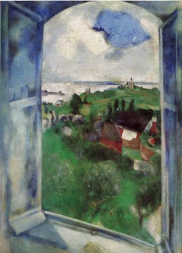 La ventana contemporánea Marc Chagall Pinturas al óleo